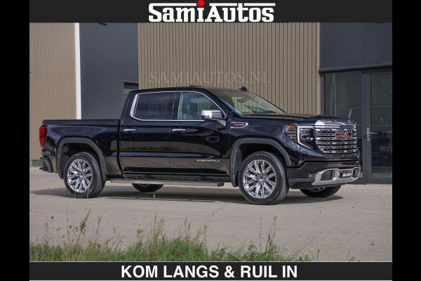 GMC Sierra DENALI | All-In Prijs | 6,2 V8 Full Option | De Meest Luxe Pick-Up in zijn Klasse | Comfortabele Dubbele Cabine met Royale 5 Zitplaatsen | BPM vrij | Nu Leverbaar uit Voorraad | Voorraad Nr 1539 | De specialist in Amerikaanse pick‑ups in Nederland en Europa.