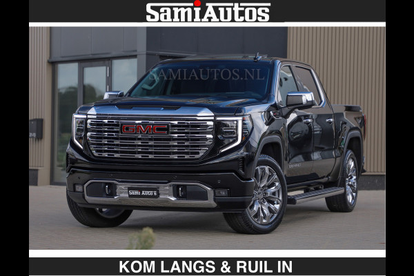 GMC Sierra DENALI | All-In Prijs | 6,2 V8 Full Option | De Meest Luxe Pick-Up in zijn Klasse | Comfortabele Dubbele Cabine met Royale 5 Zitplaatsen | BPM vrij | Nu Leverbaar uit Voorraad | Voorraad Nr 1539 | De specialist in Amerikaanse pick‑ups in Nederland en Europa.