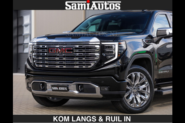 GMC Sierra DENALI | All-In Prijs | 6,2 V8 Full Option | De Meest Luxe Pick-Up in zijn Klasse | Comfortabele Dubbele Cabine met Royale 5 Zitplaatsen | BPM vrij | Nu Leverbaar uit Voorraad | Voorraad Nr 1539 | De specialist in Amerikaanse pick‑ups in Nederland en Europa.