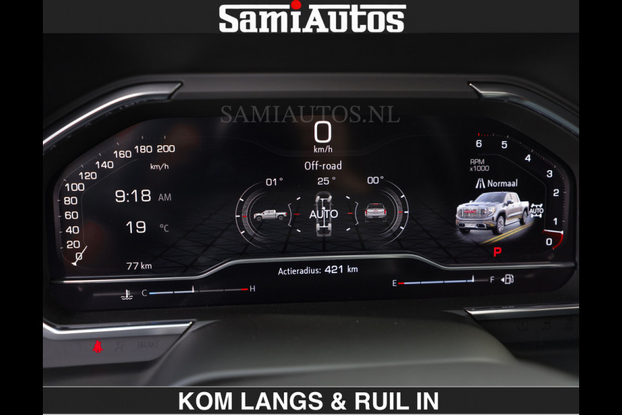 GMC Sierra DENALI | All-In Prijs | 6,2 V8 Full Option | De Meest Luxe Pick-Up in zijn Klasse | Comfortabele Dubbele Cabine met Royale 5 Zitplaatsen | BPM vrij | Nu Leverbaar uit Voorraad | Voorraad Nr 1539 | De specialist in Amerikaanse pick‑ups in Nederland en Europa.