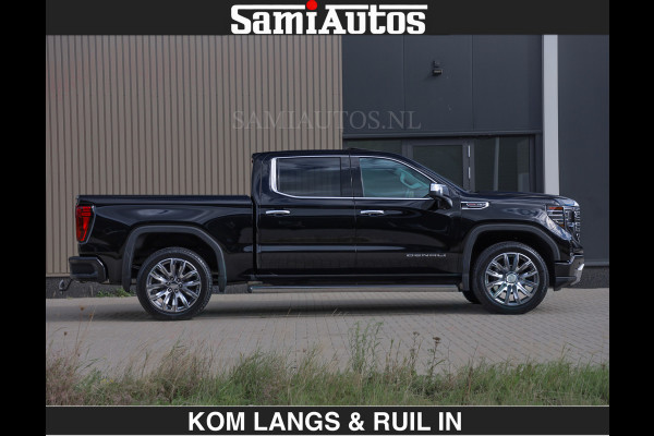 GMC Sierra DENALI | All-In Prijs | 6,2 V8 Full Option | De Meest Luxe Pick-Up in zijn Klasse | Comfortabele Dubbele Cabine met Royale 5 Zitplaatsen | BPM vrij | Nu Leverbaar uit Voorraad | Voorraad Nr 1539 | De specialist in Amerikaanse pick‑ups in Nederland en Europa.