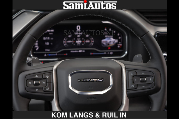GMC Sierra DENALI | All-In Prijs | 6,2 V8 Full Option | De Meest Luxe Pick-Up in zijn Klasse | Comfortabele Dubbele Cabine met Royale 5 Zitplaatsen | BPM vrij | Nu Leverbaar uit Voorraad | Voorraad Nr 1539 | De specialist in Amerikaanse pick‑ups in Nederland en Europa.