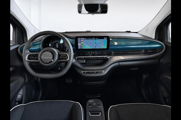 Fiat 500E 42 kWh Navigatie by Apple Carplay Android Auto camera Parkeersensoren rondom Dodehoekdetectie Cruise Control Stoelverwarming Keyless Entry Climate Control