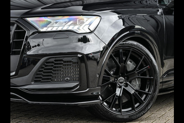 Audi Q7 4.0 TFSI SQ7 quattro Panoramadak | Keramische Remmen | Alcantara Hemel | Carbon Interieur | B&O | HUD | Luchtvering | Stoelverwarming V+A | Camera | Ambiance Interieur | Stuurverwarming | Achterasbesturing |