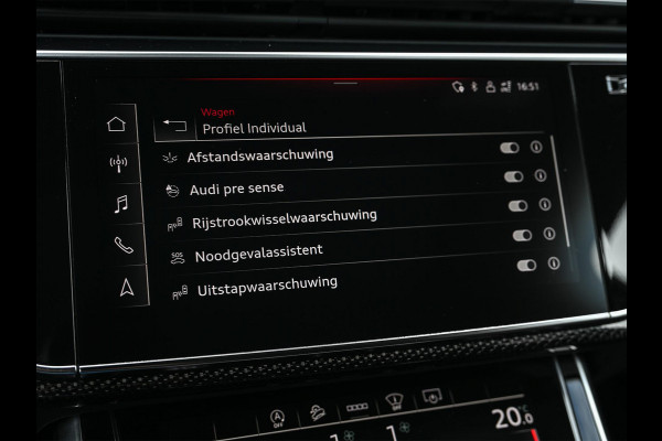 Audi Q7 4.0 TFSI SQ7 quattro Panoramadak | Keramische Remmen | Alcantara Hemel | Carbon Interieur | B&O | HUD | Luchtvering | Stoelverwarming V+A | Camera | Ambiance Interieur | Stuurverwarming | Achterasbesturing |