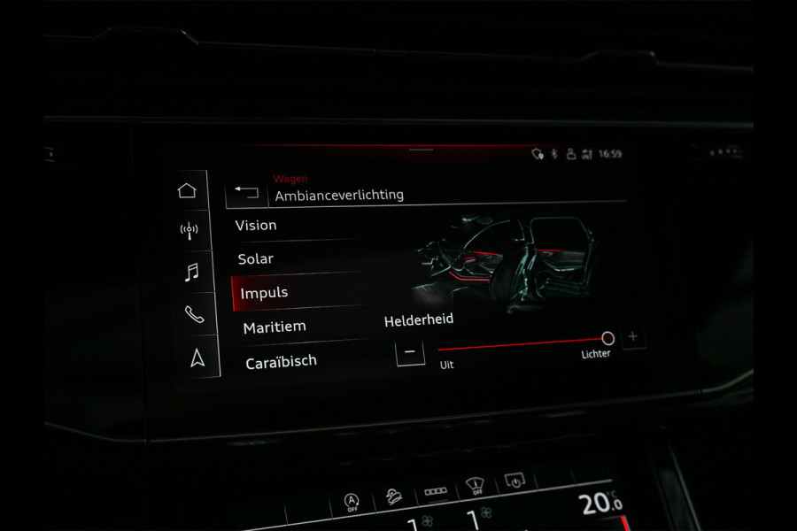 Audi Q7 4.0 TFSI SQ7 quattro Panoramadak | Keramische Remmen | Alcantara Hemel | Carbon Interieur | B&O | HUD | Luchtvering | Stoelverwarming V+A | Camera | Ambiance Interieur | Stuurverwarming | Achterasbesturing |