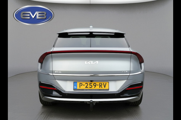 Kia Ev6 GT-Line 77.4 kWh, mat grijs, panoramadak, trekhaak, rondom zicht camera,warmtepomp,1 e eigenaar, NL auto met nap