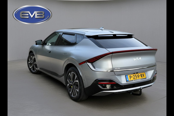 Kia Ev6 GT-Line 77.4 kWh, mat grijs, panoramadak, trekhaak, rondom zicht camera,warmtepomp,1 e eigenaar, NL auto met nap