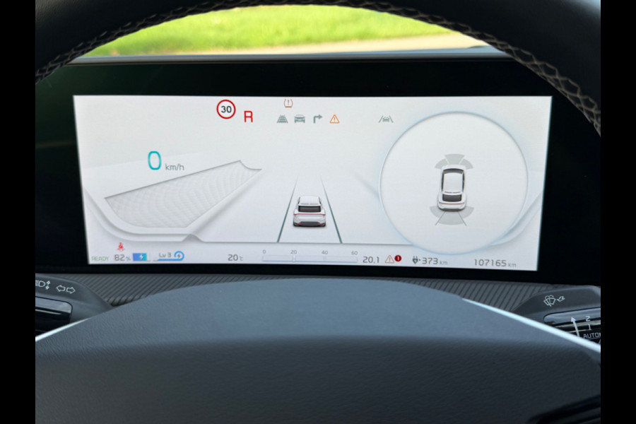 Kia Ev6 GT-Line 77.4 kWh, mat grijs, panoramadak, trekhaak, rondom zicht camera,warmtepomp,1 e eigenaar, NL auto met nap
