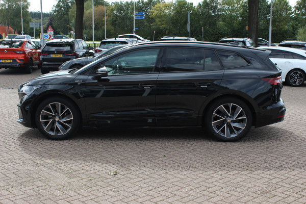 Škoda ENYAQ iV 60 Sportline / SoH 93,4% / Camera / Leder&Alcantara / Matrix LED / Keyless / 20'' / CarPlay / Stuur+Stoelverwarmd / DAB / Cruise Control