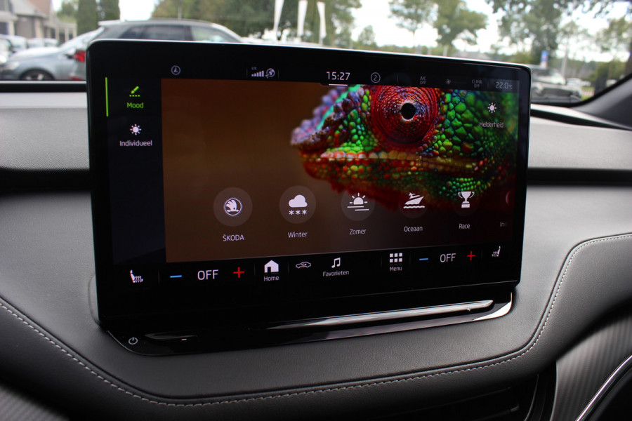 Škoda ENYAQ iV 60 Sportline / SoH 93,4% / Camera / Leder&Alcantara / Matrix LED / Keyless / 20'' / CarPlay / Stuur+Stoelverwarmd / DAB / Cruise Control