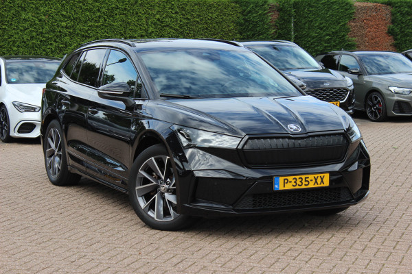 Škoda ENYAQ iV 60 Sportline / SoH 93,4% / Camera / Leder&Alcantara / Matrix LED / Keyless / 20'' / CarPlay / Stuur+Stoelverwarmd / DAB / Cruise Control