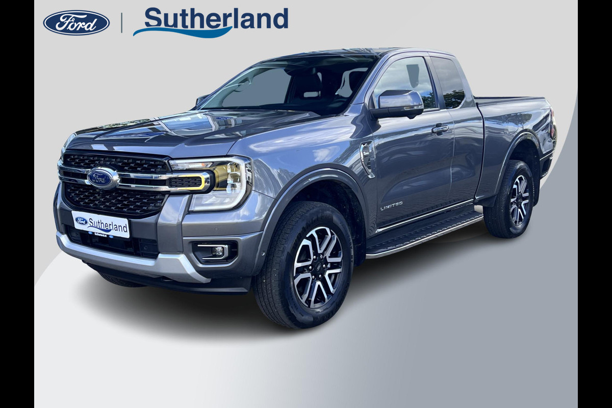 Ford Ranger 2.0 Super Cab EcoBlue Limited Automaat 205pk | Trekhaak | 360 graden | Rollertop | Stoelverwarming