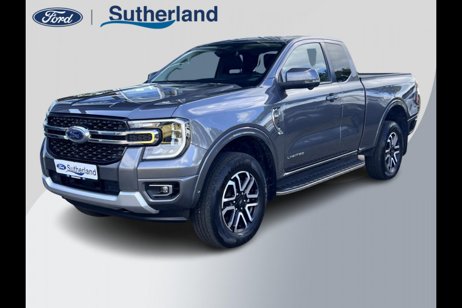 Ford Ranger 2.0 Super Cab EcoBlue Limited Automaat 205pk | Trekhaak | 360 graden | Rollertop | Stoelverwarming