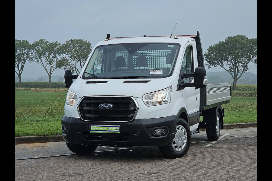 Ford Transit 330 2.0 L2H1 Open Laadbak Cruise control, Airco, Enkele cabine, 130Pk, 1e Eigenaar, Onderhouds-Historie, 3-Zits