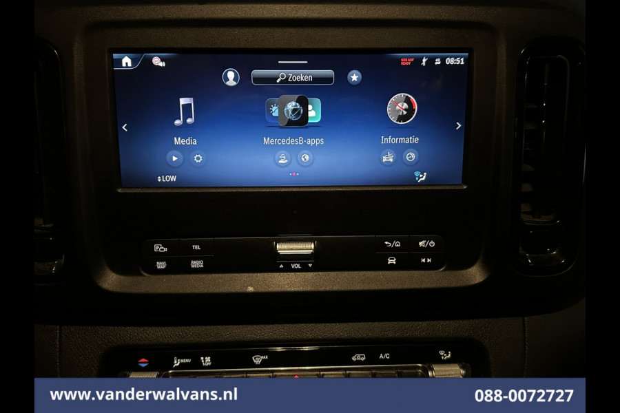 Mercedes-Benz Vito 116 CDI 164pk L2H1 Euro6 Airco | Camera | Navigatie | Adaptieve Cruisecontrol Stoelverwarming, Parkeersensoren, Bijrijdersbank