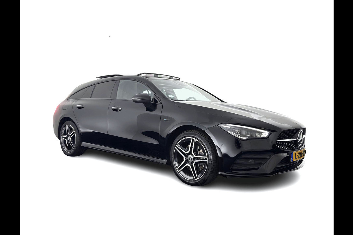 Mercedes-Benz CLA-Klasse Shooting Brake 250 e AMG Limited Business Solution (Plug-in) {SoH-95%} (INCL-BTW) Aut. *PANO | LEATHER-MICROFIBRE | MEMORY-PACK | MULTIBEAM-LED | BLINDSPOT | HEATED-SPORTSEATS | AMBIENTLIGHT | KEYLESS | DIGI-COCKPIT | DAB+ | NAVI-FULLMAP | CAMERA | PRIVACYGLASS