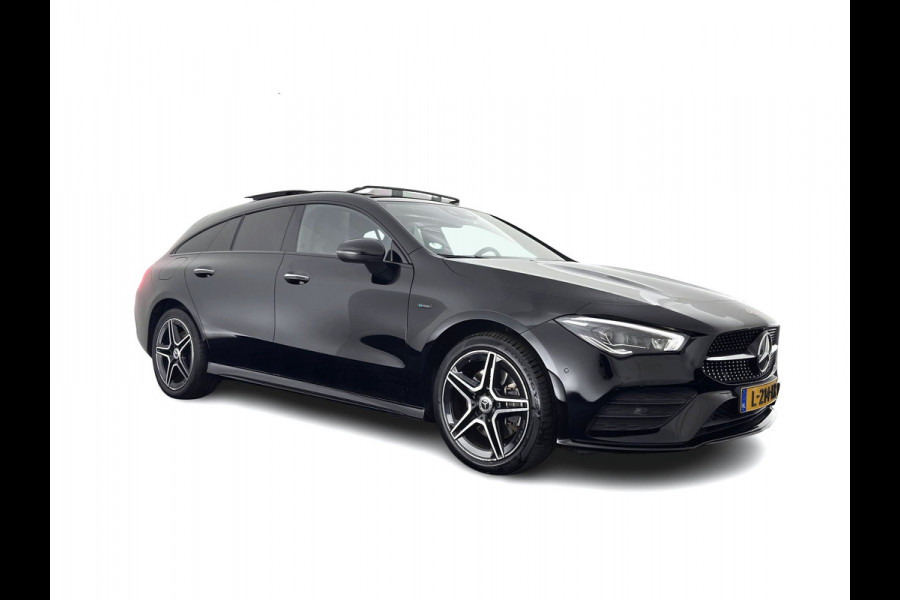 Mercedes-Benz CLA-Klasse Shooting Brake 250 e AMG Limited Business Solution (Plug-in) {SoH-95%} (INCL-BTW) Aut. *PANO | LEATHER-MICROFIBRE | MEMORY-PACK | MULTIBEAM-LED | BLINDSPOT | HEATED-SPORTSEATS | AMBIENTLIGHT | KEYLESS | DIGI-COCKPIT | DAB+ | NAVI-FULLMAP | CAMERA | PRIVACYGLASS