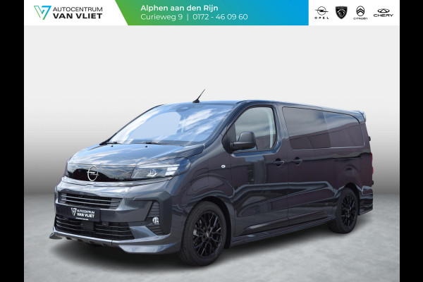 Opel Vivaro-e Dubbele Cabine 75kWh | STX Sport | Mooiste  bus van NL (!) | Lederen bekleding | Spoilerpakket | 18 inch Lichtmetalen velgen | Dynamic Comfort NAV Pakket | Winterpakket | 2x schuifdeur | Betimmering | Comfortstoelen |