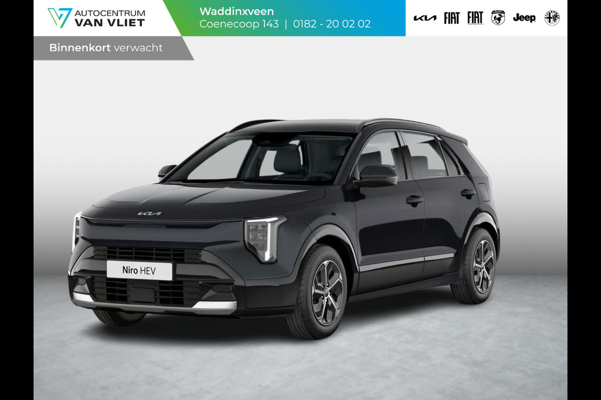 Kia Niro 1.6 GDi Hybrid DynamicLine | Actieprijs* | Snel leverbaar | Nieuw model | Navi. | Clima. | Adapt. Cruise. | Parkeersensoren | Achteruitrijcamera | Bekleding In Stof/Lederlook