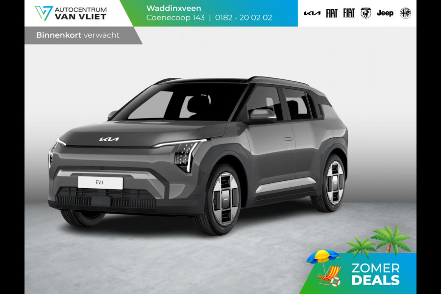 Kia EV3 Plus Advanced 58.3 kWh | Navi | 19" | Adapt. Cruise | Clima | Schuif/Kanteldak | Stoel&Stuurverw. | Priv Glass | BSM | Harman Kardon
