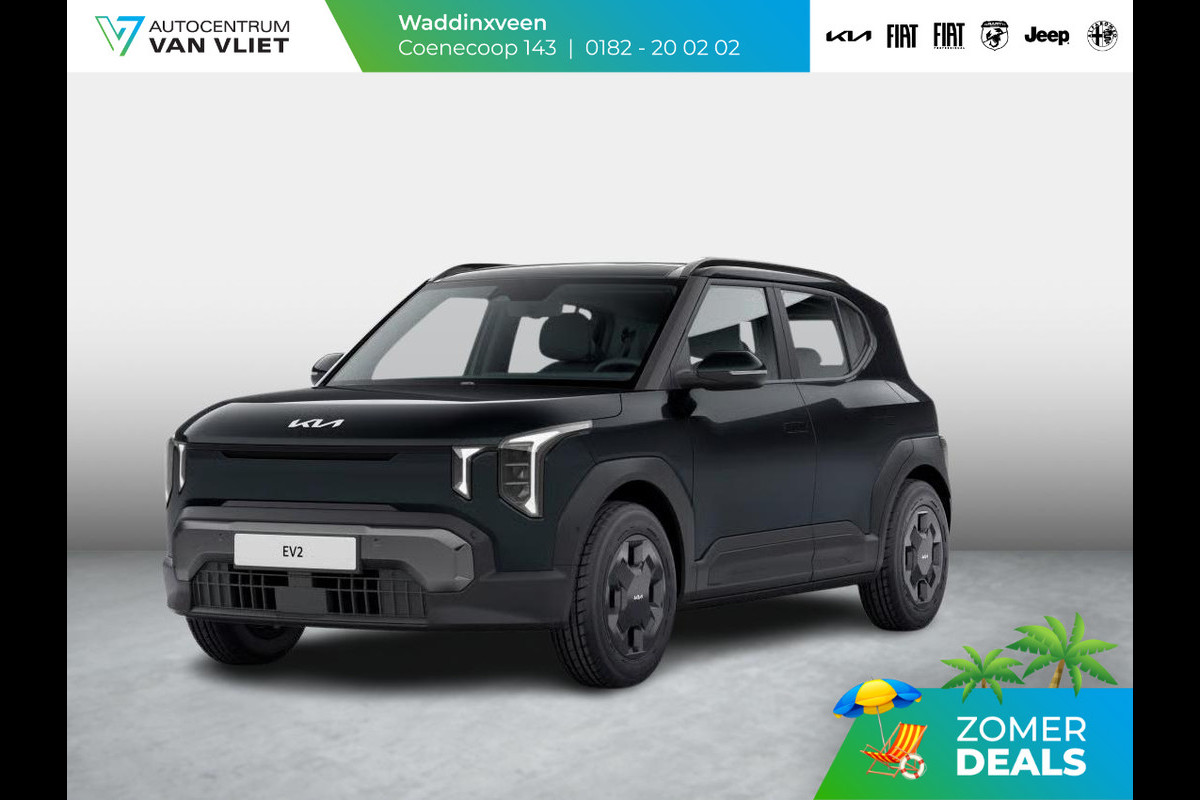 Kia EV2 Plus 42.2 kWh 4p. | Actieprijs * | Clima | Adapt. cruise | Navi | Dakrails | 18" | Stoel&Stuur Verwarming | Privacy Glass | Apple Carplay