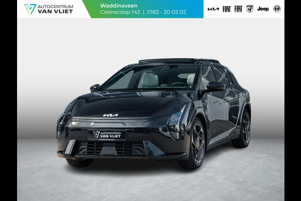 Kia EV4 GT-Line 81.4 kWh | Direct leverbaar! | Navi. | Clima. | Adapt. Cruise. | Dodehoekassistentie | Stoel&Stuur Verwarming | Glazen Schuif/Kanteldak | Harman Kardon | GT-Line Vegan Lederen Stoelbekleding