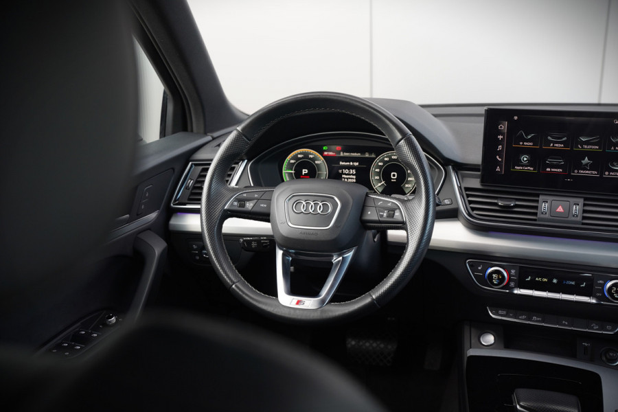 Audi Q5 Sportback 50 TFSI e S edition S-Line | Luchtvering | RS Seats | Stoelverwarming | Ambiance Verlichting | Camera | Cruise Control | Navigatie | Apple Carplay | Keyless | Trekhaak | Matrix LED | SOH 80%