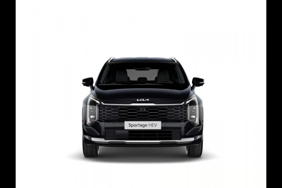 Kia Sportage 1.6 T-GDi Hybrid Black Edition Advanced | Actieprijs* | Navi. | Clima. | Adapt. Cruise. | Stoel&Stuur Verwarming | Panodak | Dodehoekassistentie | Black Edition Zwart Suede/Leder Bekleding