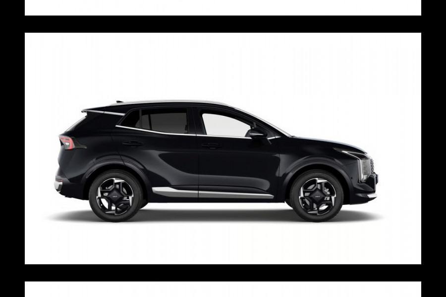 Kia Sportage 1.6 T-GDi Hybrid Black Edition Advanced | Actieprijs* | Navi. | Clima. | Adapt. Cruise. | Stoel&Stuur Verwarming | Panodak | Dodehoekassistentie | Black Edition Zwart Suede/Leder Bekleding