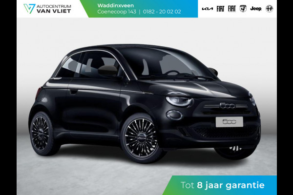 Fiat 500C Hybrid La Prima Cabrio | Clima | LED | PDC | JBL Premium Audio | 17" | Camera | Canneloni Ivory/Piombo interieur