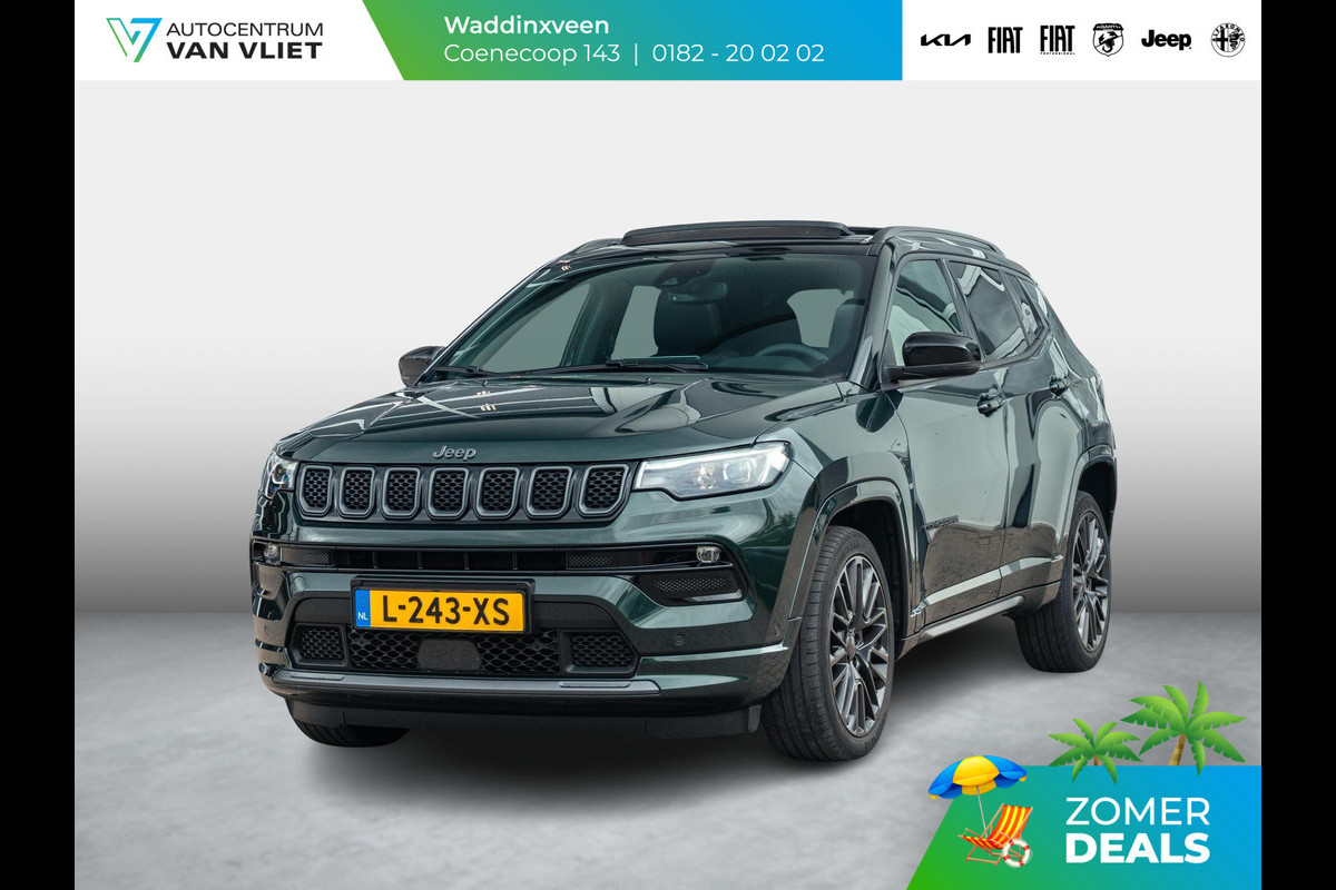Jeep Compass 1.3 Turbo 150pk Automaat S | Leer |19" LM Velgen |Schuif- kanteldak | Unieke kleur |