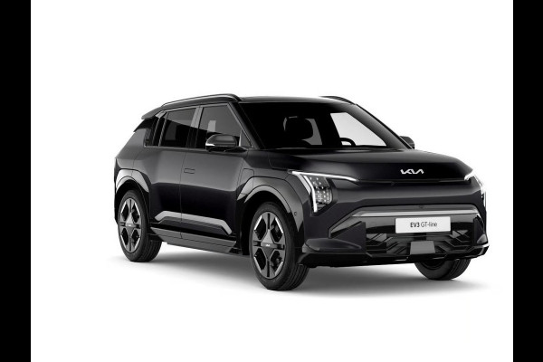 Kia EV3 GT-PlusLine 81.4 kWh | Actieprijs* | Navi. | Clima. | Adapt. Cruise. | Stoel&Stuur Verwarming | Glazen Kanteldak | Harman Kardon | Vegan Lederen Stoelbekleding 'GT-Line | Slimme Parkeerassistentie | Dodehoekcamera