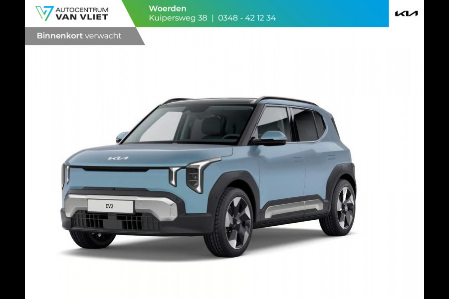 Kia EV2 Plus Advanced 42.2 kWh | Actieprijs* | 5p. | Navi. | Clima. | Adapt. Cruise. | Stoel&Stuur Verwarming | 15L Frunk | Privacy Glass | Glazen Schuif-/Kanteldak | Harman Kardon