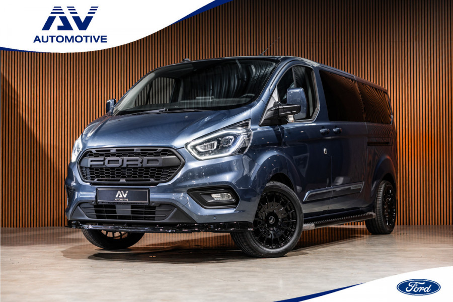 Ford Transit Custom 320 2.0 TDCI 170 PK L2H1 Limited DC | ACC | Navigatie | CarPlay | Camera | Trekhaak | Stoelverwarming | L+R Schuifdeur | Dodehoek | DAB | Dubbel cabine | Nieuwe APK | Euro 6