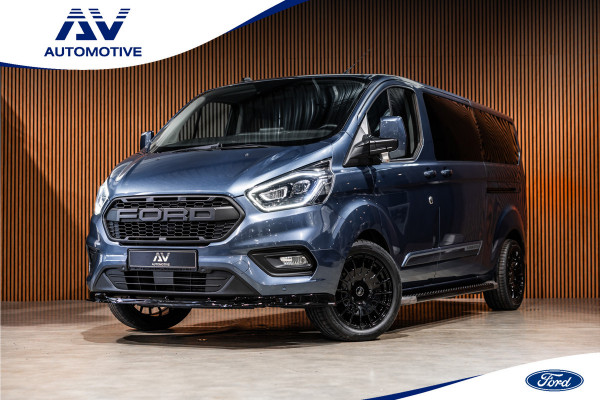 Ford Transit Custom 320 2.0 TDCI 170 PK L2H1 Limited DC | ACC | Navigatie | CarPlay | Camera | Trekhaak | Stoelverwarming | L+R Schuifdeur | Dodehoek | DAB | Dubbel cabine | Nieuwe APK | Euro 6