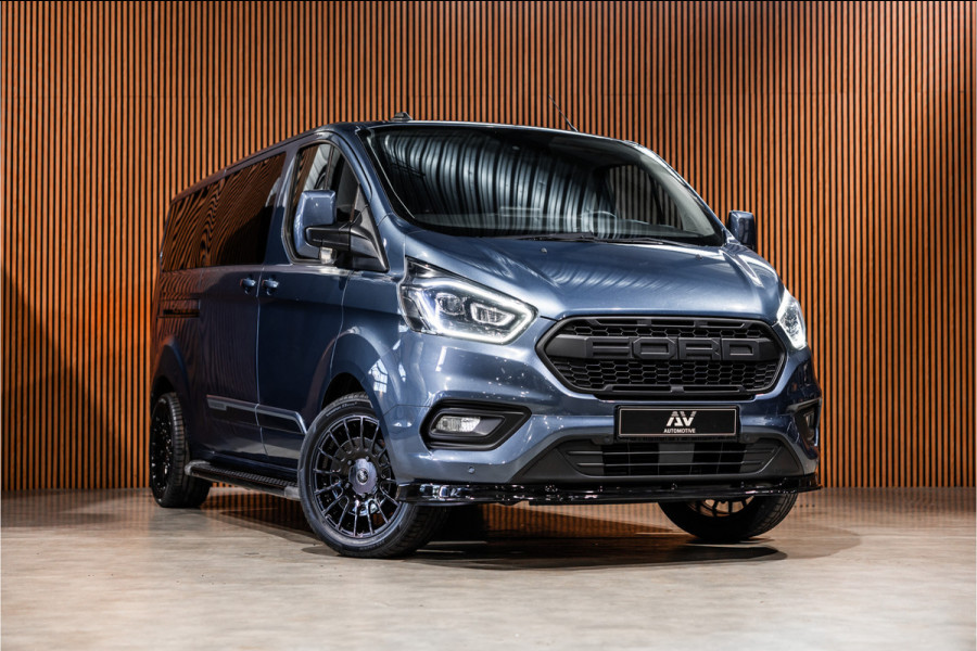 Ford Transit Custom 320 2.0 TDCI 170 PK L2H1 Limited DC | ACC | Navigatie | CarPlay | Camera | Trekhaak | Stoelverwarming | L+R Schuifdeur | Dodehoek | DAB | Dubbel cabine | Nieuwe APK | Euro 6