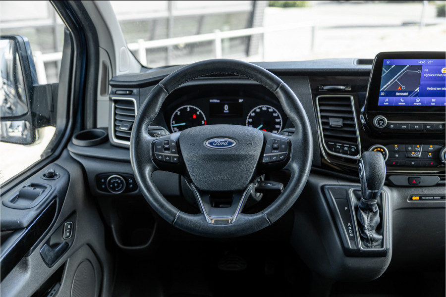 Ford Transit Custom 320 2.0 TDCI 170 PK L2H1 Limited DC | ACC | Navigatie | CarPlay | Camera | Trekhaak | Stoelverwarming | L+R Schuifdeur | Dodehoek | DAB | Dubbel cabine | Nieuwe APK | Euro 6