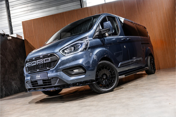 Ford Transit Custom 320 2.0 TDCI 170 PK L2H1 Limited DC | ACC | Navigatie | CarPlay | Camera | Trekhaak | Stoelverwarming | L+R Schuifdeur | Dodehoek | DAB | Dubbel cabine | Nieuwe APK | Euro 6