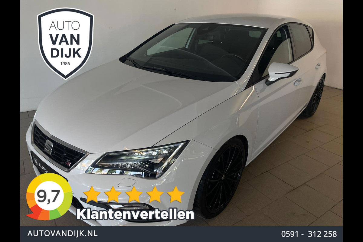 Seat Leon 2.0 TSI FR 190PK DSG AUTOMAAT AIRCO NAVI CRUISE CAM VIRT COCKPIT STOELVERW 19 INCH VELG PDC LED NIEUWSTAAT