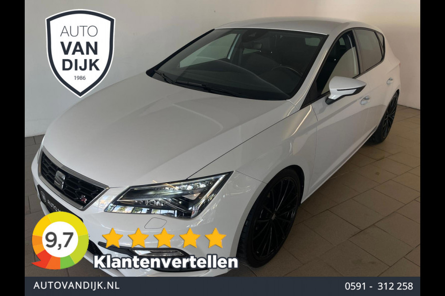 Seat Leon 2.0 TSI FR 190PK DSG AUTOMAAT AIRCO NAVI CRUISE CAM VIRT COCKPIT STOELVERW 19 INCH VELG PDC LED NIEUWSTAAT