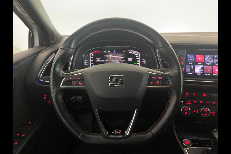 Seat Leon 2.0 TSI FR 190PK DSG AUTOMAAT AIRCO NAVI CRUISE CAM VIRT COCKPIT STOELVERW 19 INCH VELG PDC LED NIEUWSTAAT