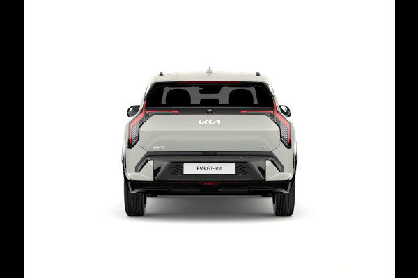 Kia EV3 GT-PlusLine 81.4 kWh | Actieprijs* | Navi. | Clima. | Adapt. Cruise. | Stoel&Stuur Verwarming | Glazen Kanteldak | Harman Kardon | Vegan Lederen Stoelbekleding 'GT-Line | Slimme Parkeerassistentie | Dodehoekcamera