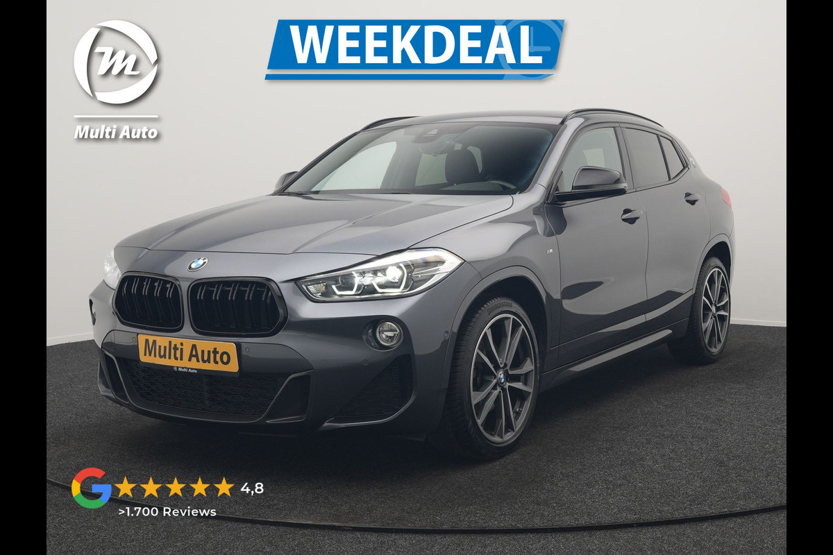 BMW X2 sDrive18i M Sport 140pk Dealer O.H. | Camera | Lederen Sportstoelen Verwarmd | Led Koplampen | Sfeerverlichting | Standkachel | Navigatie | DAB | 19''L.M. |