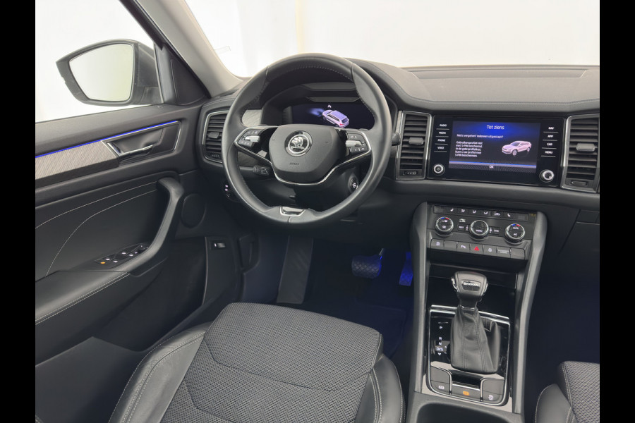 Škoda Kodiaq 1.5 TSI Business Edition [7-Pers.] (INCL-BTW) Aut. *LEATHER-FABRIC | FULL-LED | DIGI-COCKPIT | ADAPTIVE-CRUISE | HEATED-SPORTSEATS | CAMERA | KEYLESS | NAVI-FULLMAP | AMBIENTLIGHT | DAB+ | SHIFTPADDLES | ECC | PDC | 19''ALU*
