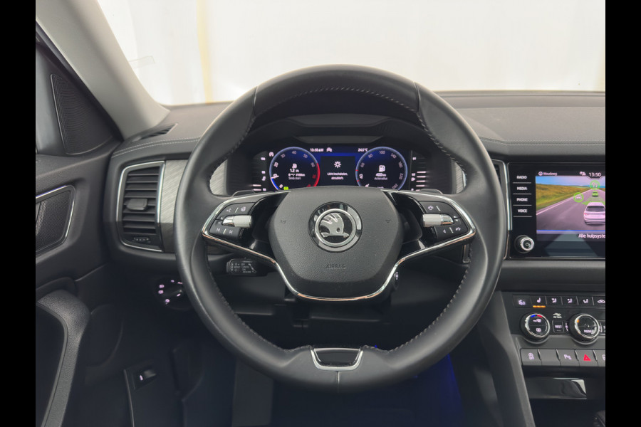Škoda Kodiaq 1.5 TSI Business Edition [7-Pers.] (INCL-BTW) Aut. *LEATHER-FABRIC | FULL-LED | DIGI-COCKPIT | ADAPTIVE-CRUISE | HEATED-SPORTSEATS | CAMERA | KEYLESS | NAVI-FULLMAP | AMBIENTLIGHT | DAB+ | SHIFTPADDLES | ECC | PDC | 19''ALU*