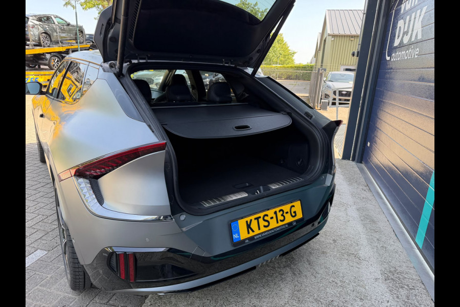 Kia Ev6 GT Performance 585 PK AWD 77.4 kWh Panoramadak Moonscape matte kleur 21" LMV HUD 360° Camera Meridian Leder/Alcantara  Adaptief Cruise