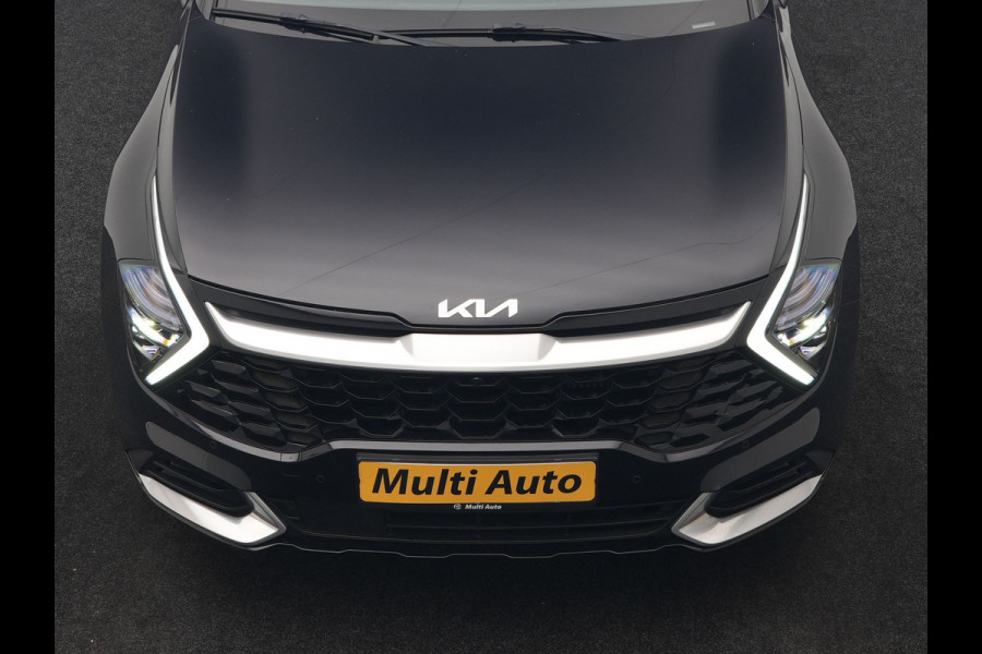 Kia Sportage 1.6 T-GDi PHEV AWD DynamicPlusLine 265pk Dealer O.H | Trekhaak Afn. | Panodak | Adaptive Cruise | 360 Camera | Harman / Kardon | Lederen Sportstoelen Memory & Ventilatie | Keyless | Apple Carplay | Blis | Stoelen & Stuur Verwarmd | Virtual | Navigatie | 19"L.M | Plug In Hybrid