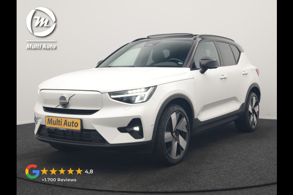 Volvo XC40 Recharge Ultimate 69 kWh 231pk Dealer O.H. | Panodak | Warmtepomp | 360 Camera | Adaptive Cruise | Harman / Kardon | Sportstoelen Memory & Verwarmd | Blis | Keyless | Pilot Assist | Apple Carplay | Stuur Verwarmd | Google Assistent &  | 20"L.M |