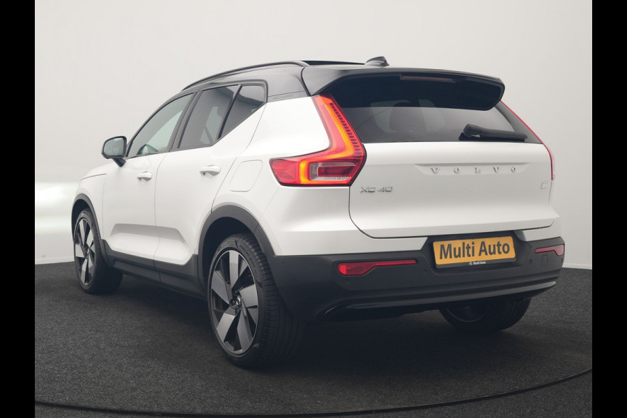 Volvo XC40 Recharge Ultimate 69 kWh 231pk Dealer O.H. | Panodak | Warmtepomp | 360 Camera | Adaptive Cruise | Harman / Kardon | Sportstoelen Memory & Verwarmd | Blis | Keyless | Pilot Assist | Apple Carplay | Stuur Verwarmd | Google Assistent &  | 20"L.M |